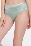 Zivame Coral Glaze Medium Rise Full Coverage Hipster Panty - Granite Green — thumbnail 3